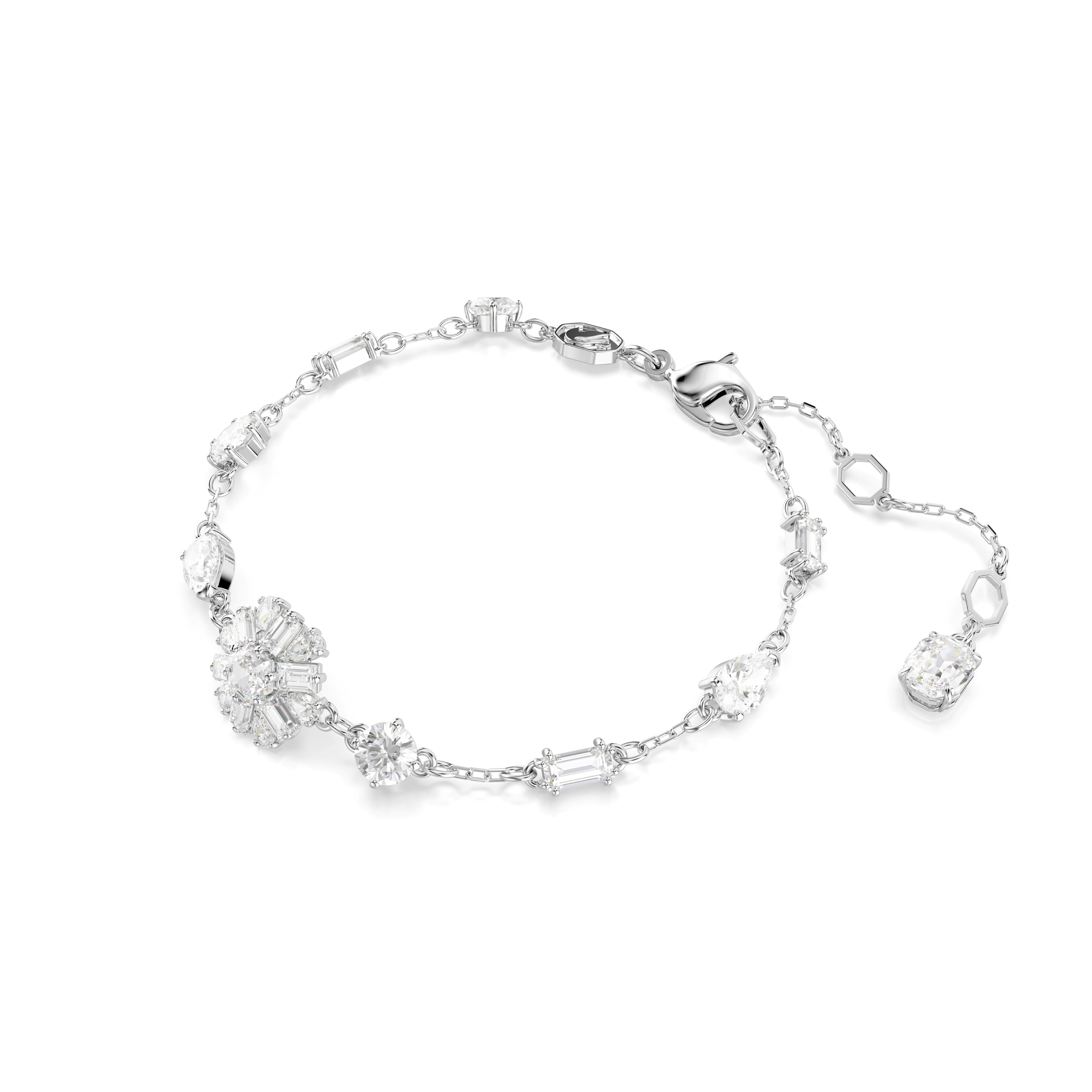 Swarovski Rhodium Idyllia Snowflake Bracelet