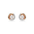 Swarovski Rose Gold Tone Dextera Half Hoop Earrings