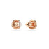 Swarovski Rose Gold Tone Dextera Half Hoop Earrings