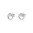 Swarovski Rhodium Constella Circle Earrings