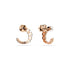 Swarovski Rose Gold Tone Matrix Pearl Hoop Earrings