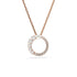 Swarovski Rose Gold Tone Matrix Pearl Necklace