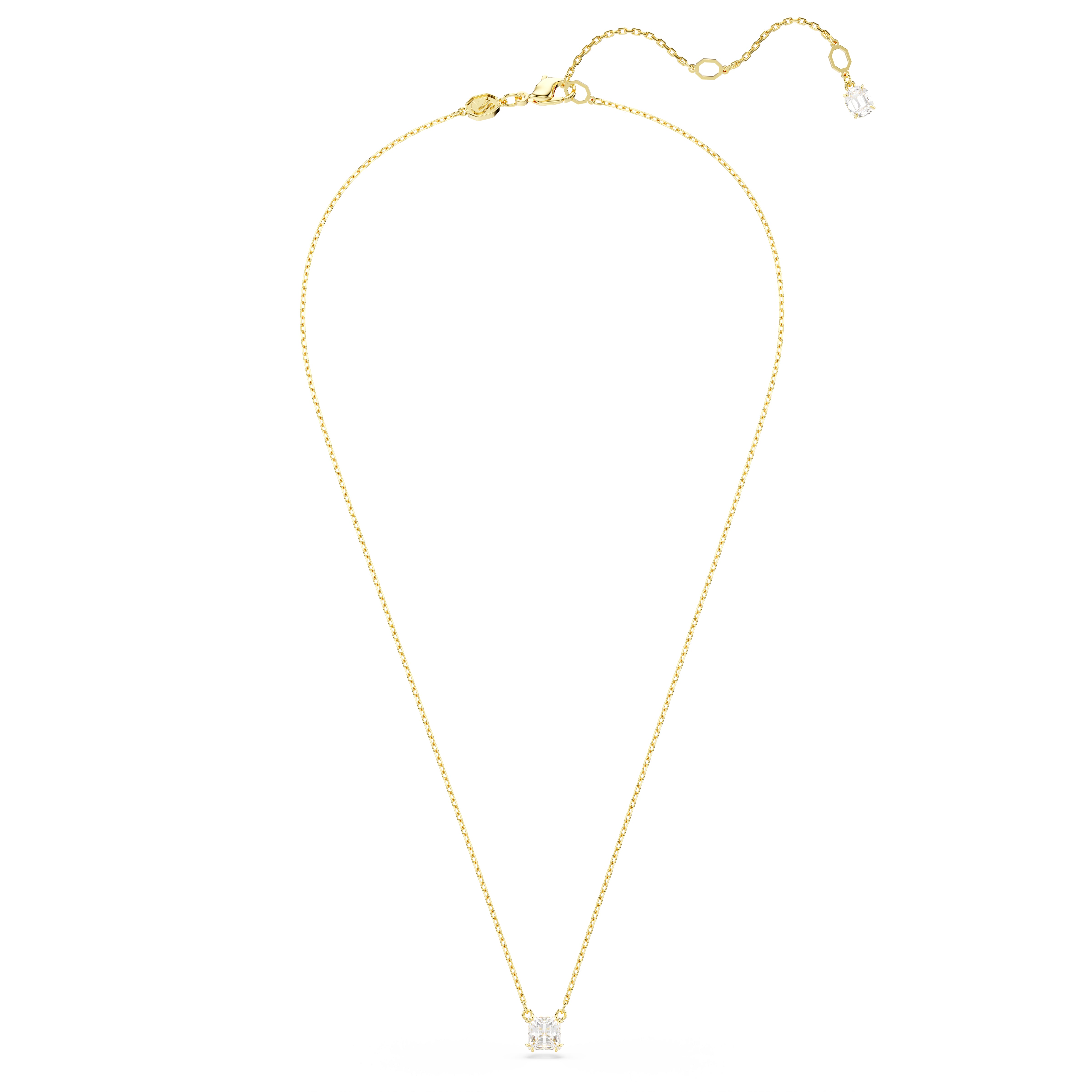 Swarovski Stilla Square Gold Tone Necklace