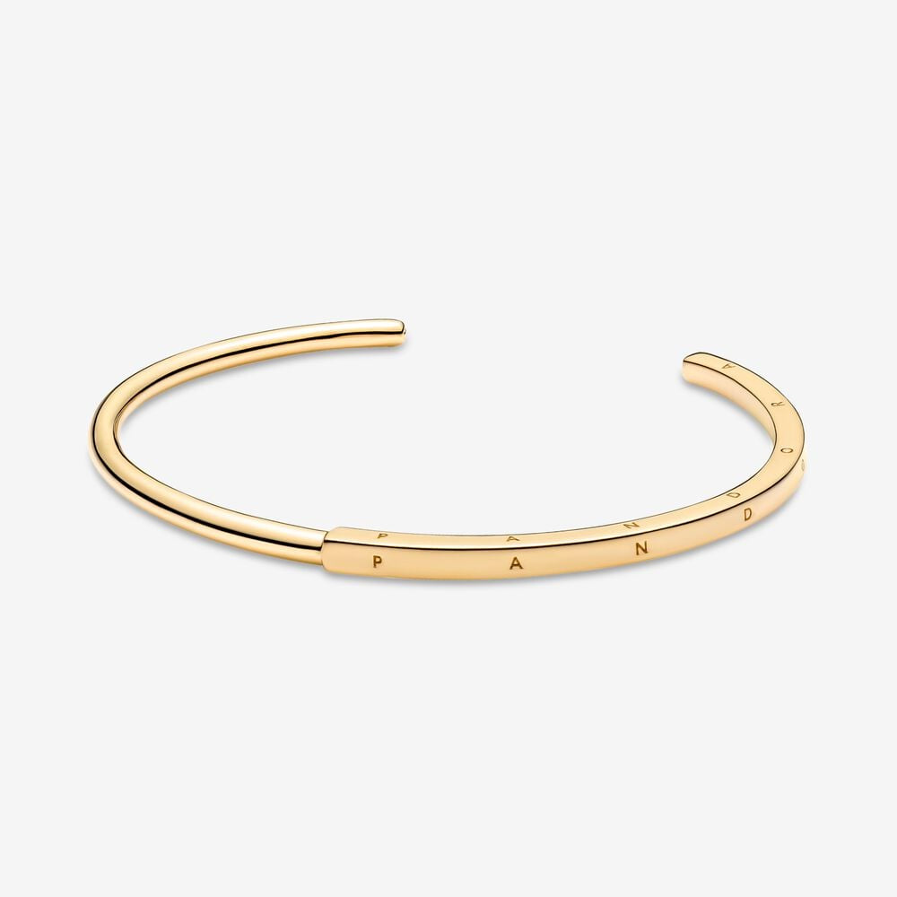 Pandora Gold Signature I-D Bangle