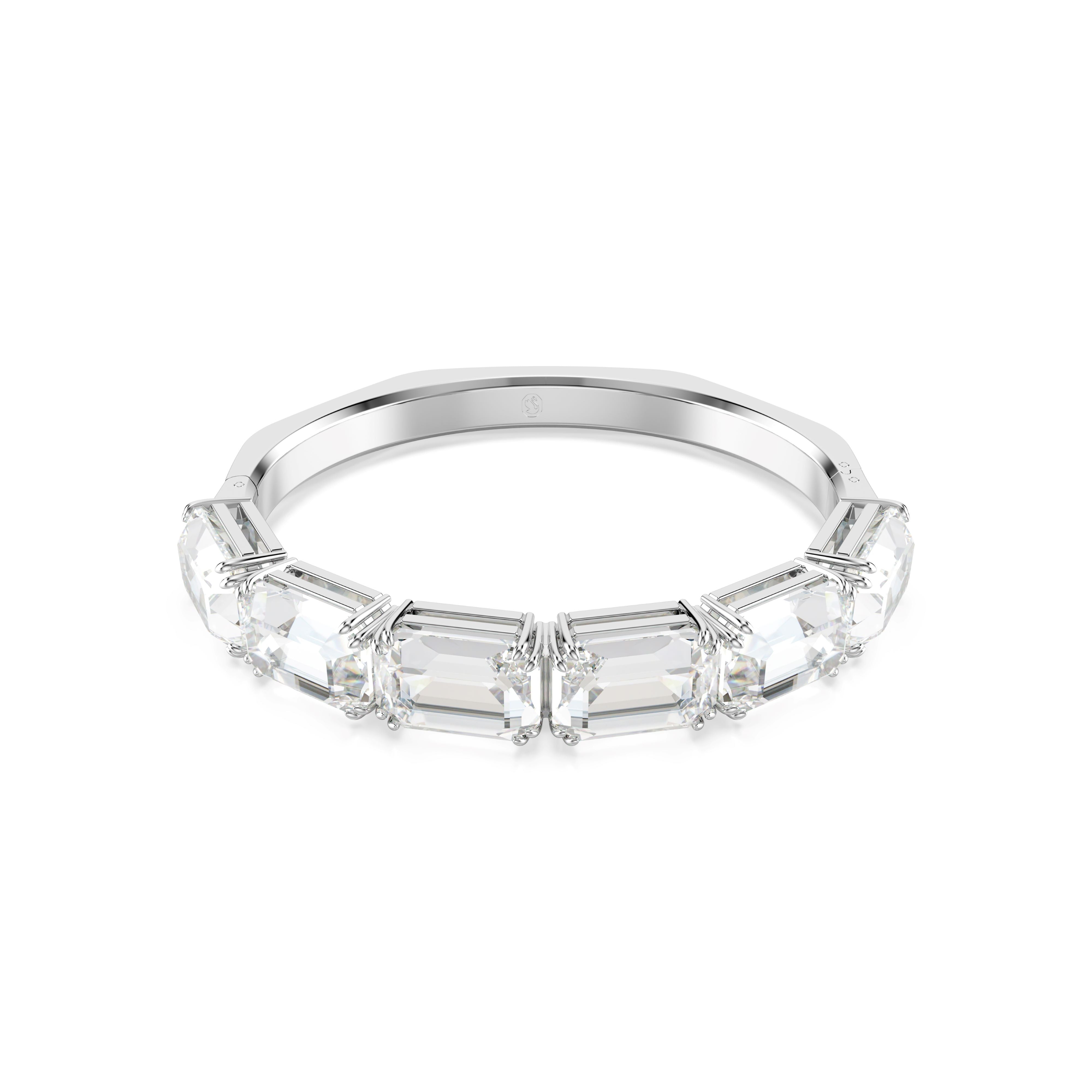 Swarovski Rhodium Millenia Octagon Bangle