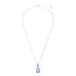 Swarovski Rhodium Millenia Blue Octagon Necklace