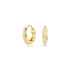 Swarovski Gold Tone Matrix Hoop Earrings