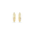 Swarovski Gold Tone Matrix Hoop Earrings