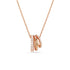 Swarovski Rose Gold Tone Hyperbola Mixed Cuts Necklace