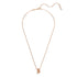 Swarovski Rose Gold Tone Hyperbola Mixed Cuts Necklace