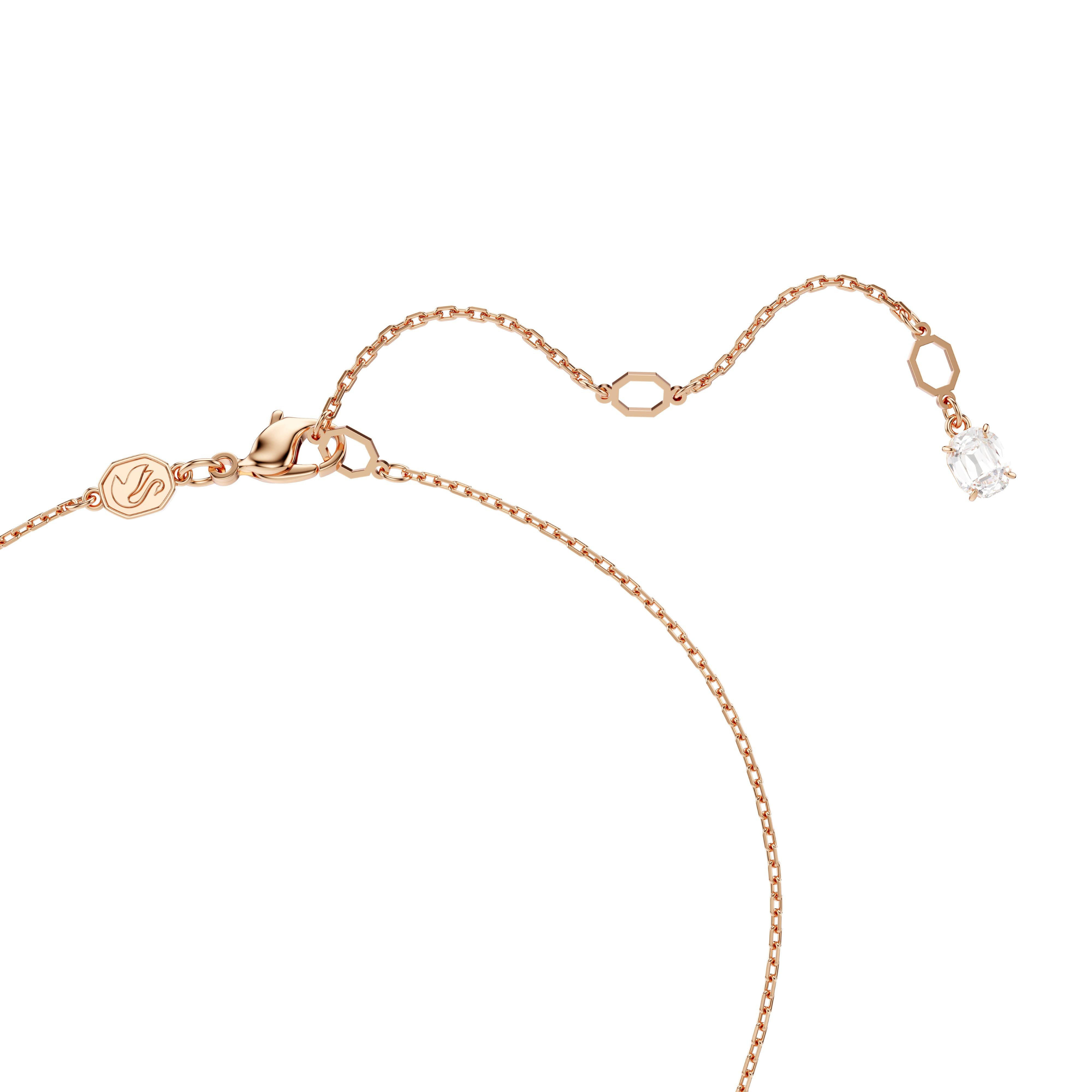 Swarovski Rose Gold Tone Hyperbola Mixed Cuts Necklace