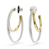 Swarovski Mixed Metals Hyperbola Hoop Earrings