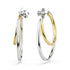 Swarovski Mixed Metals Hyperbola Hoop Earrings