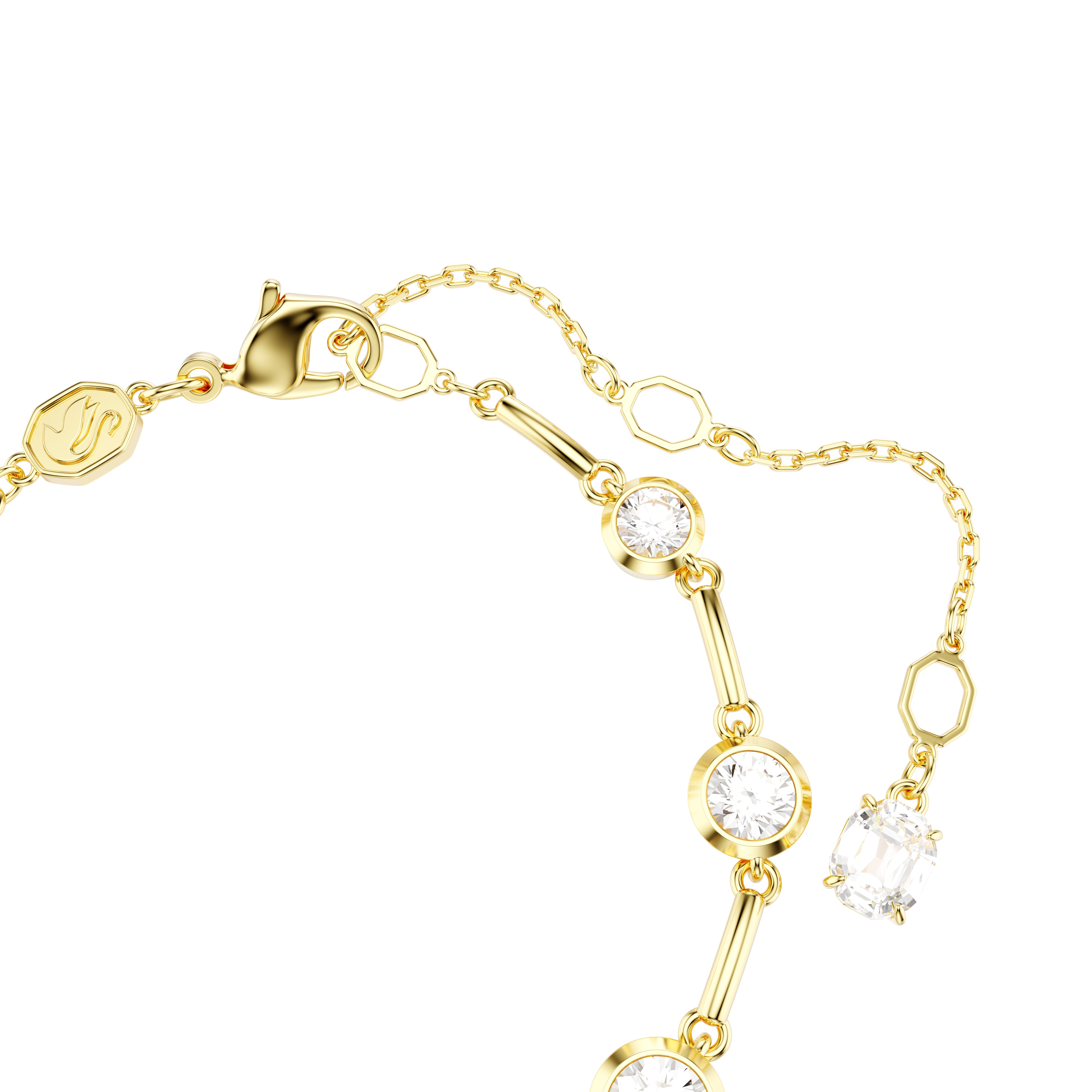 Swarovski Gold Tone Round Cut Imber Tennis Bracelet