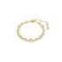 Swarovski Gold Tone Mixed Cut Imber Tennis Bracelet