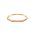 Swarovski Gold Tone Pink Matrix Baguette Cut Bangle