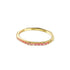 Swarovski Gold Tone Pink Matrix Baguette Cut Bangle