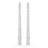 Swarovski Rhodium Matrix Gradient Drop Earrings