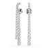 Swarovski Rhodium Matrix Gradient Drop Earrings
