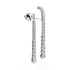 Swarovski Rhodium Matrix Gradient Drop Earrings