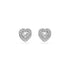 Swarovski Rhodium Angelic Heart Earrings