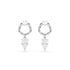 Swarovski Mesmera Pear Cut Rhodium Drop Earrings
