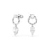 Swarovski Mesmera Pear Cut Rhodium Drop Earrings