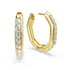 Swarovski Dextera Octagon Gold Tone Hoop Earrings