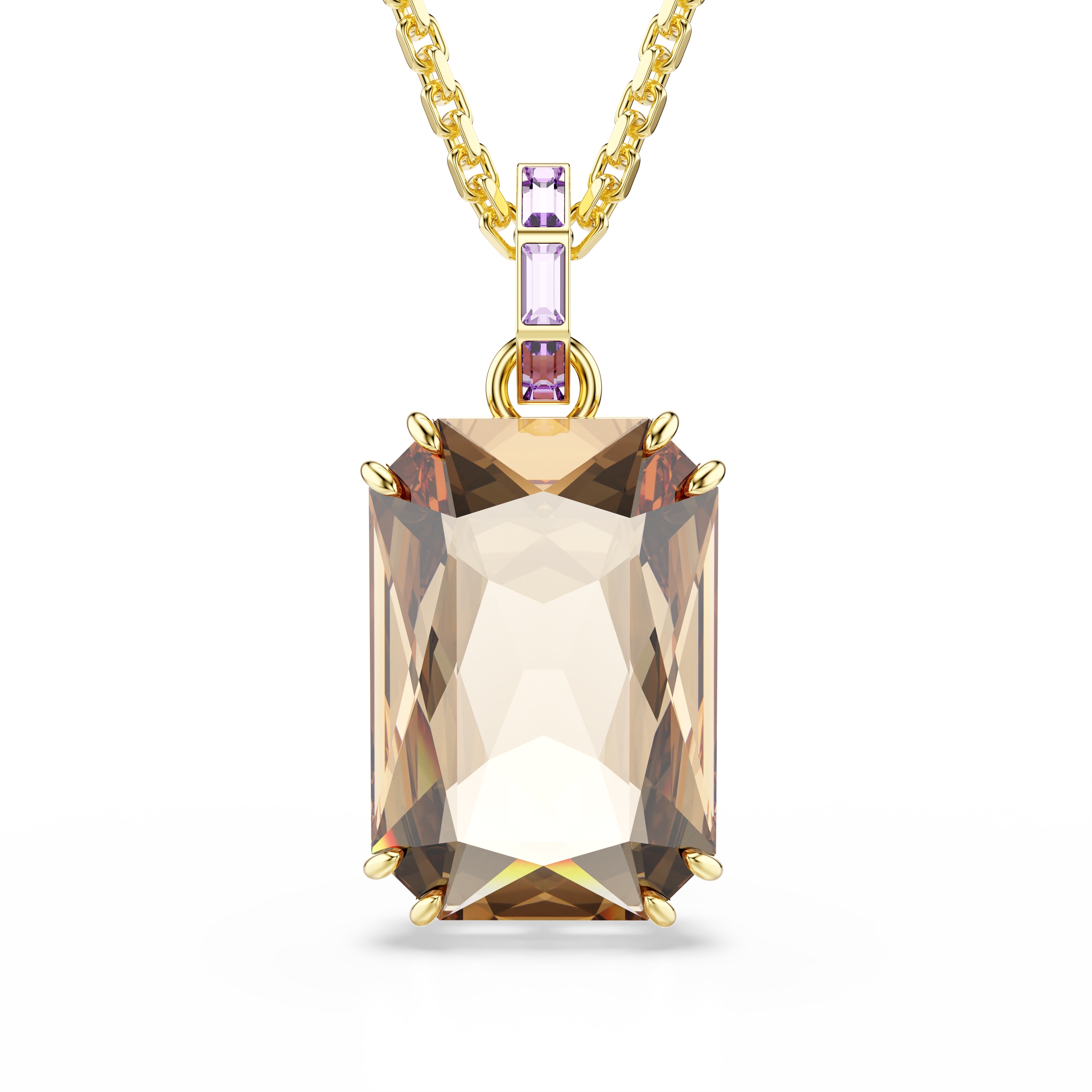 Swarovski Millenia Octagon Cut Caramel Necklace