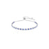 Swarovski Matrix Tennis Blue Mixed Cuts Rhodium Bracelet