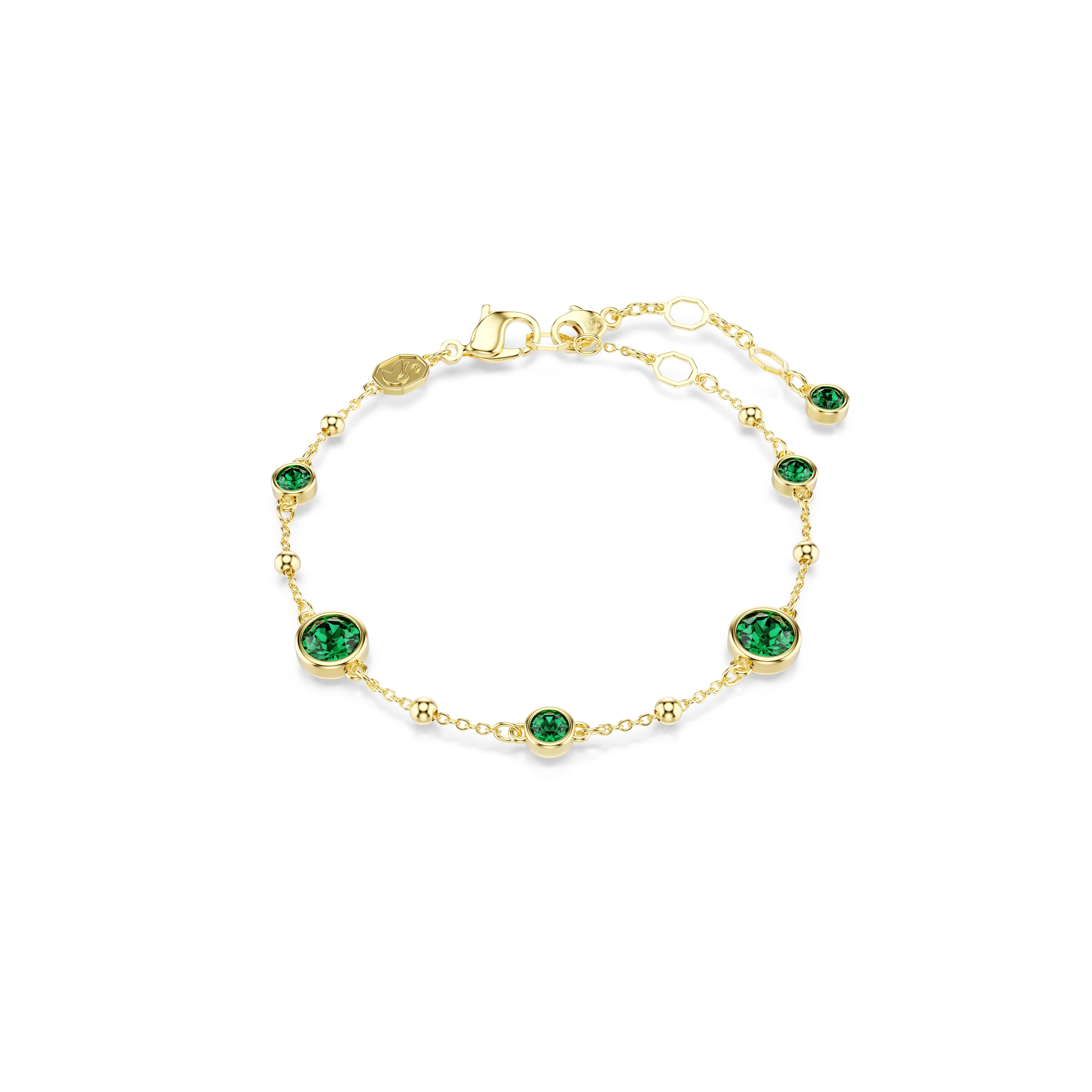 Swarovski Imber Green Gold Tone Bracelet