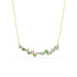 Swarovski Constella Green Mixed Cuts Gold Tone Necklace