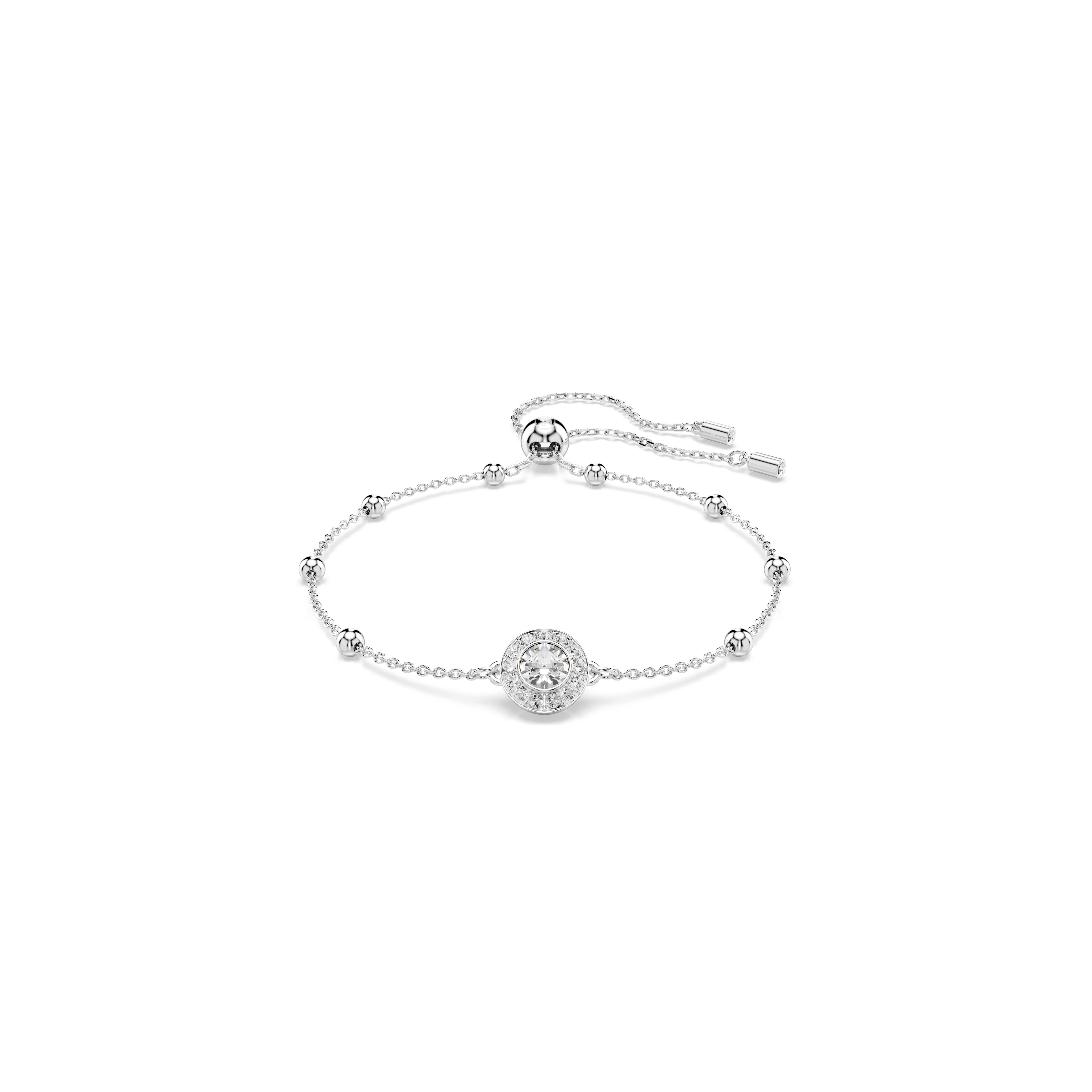 Swarovski Una Double Sided Rhodium Sliding Bracelet