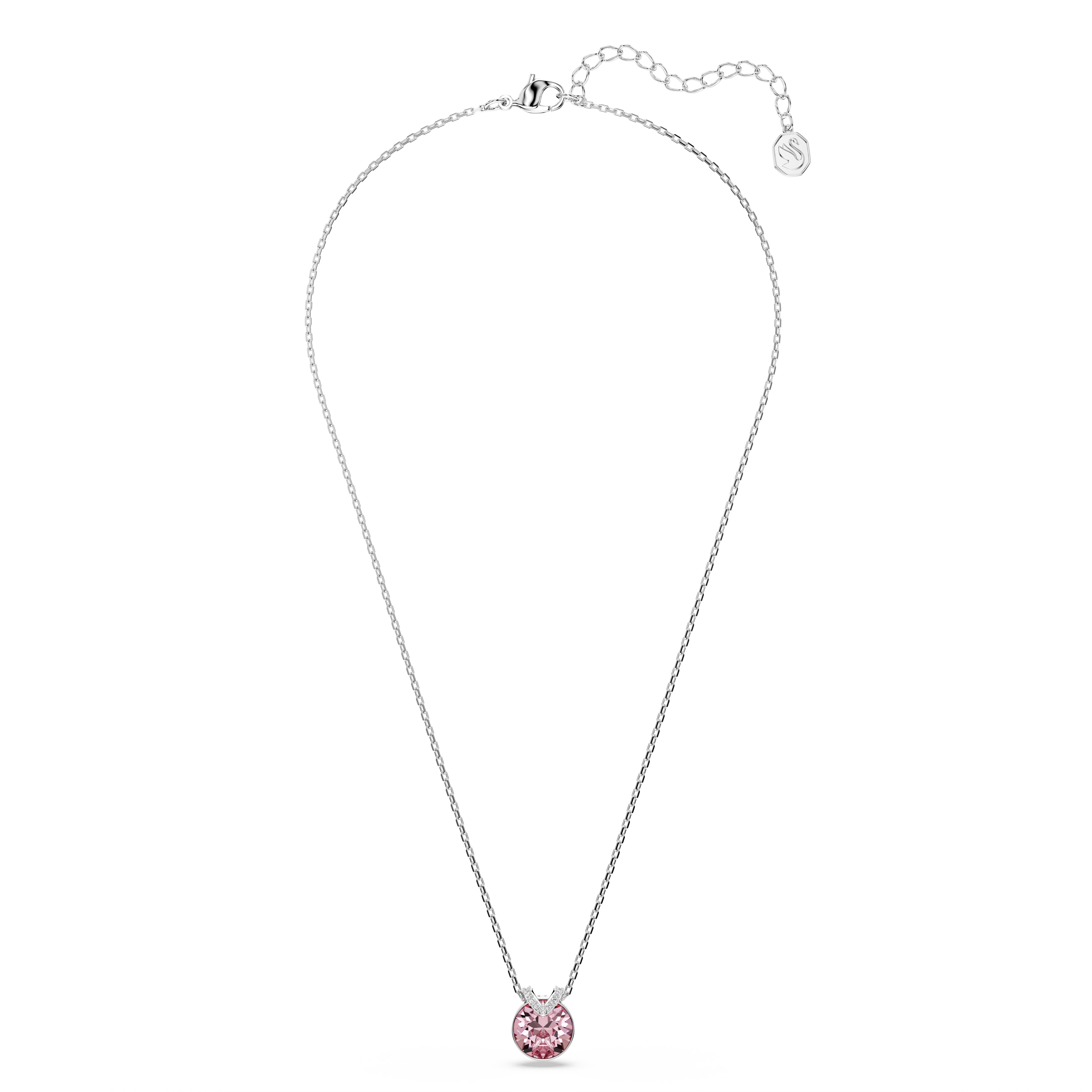 Swarovski Bella Pink Rhodium Necklace