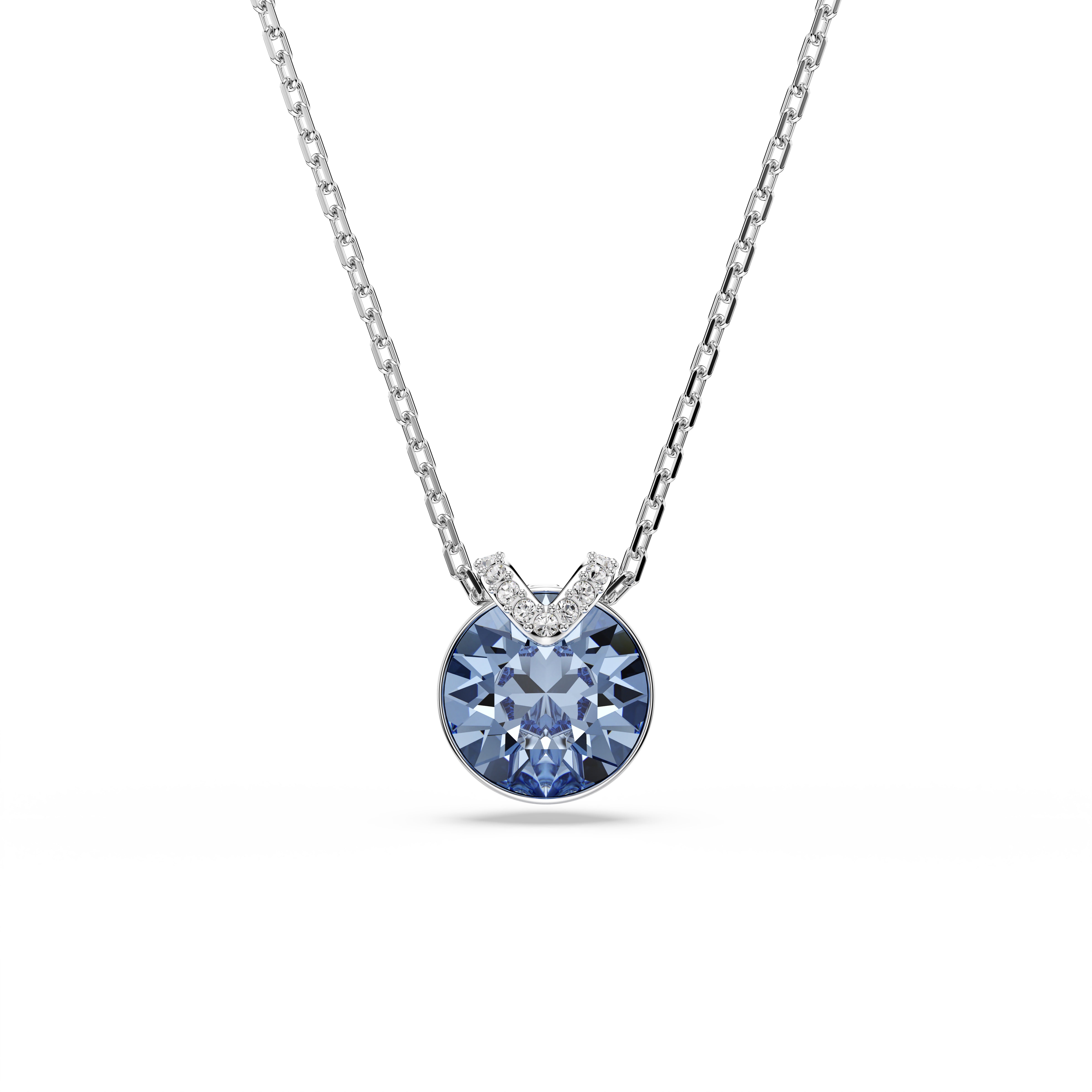 Swarovski Bella Blue Rhodium Earrings