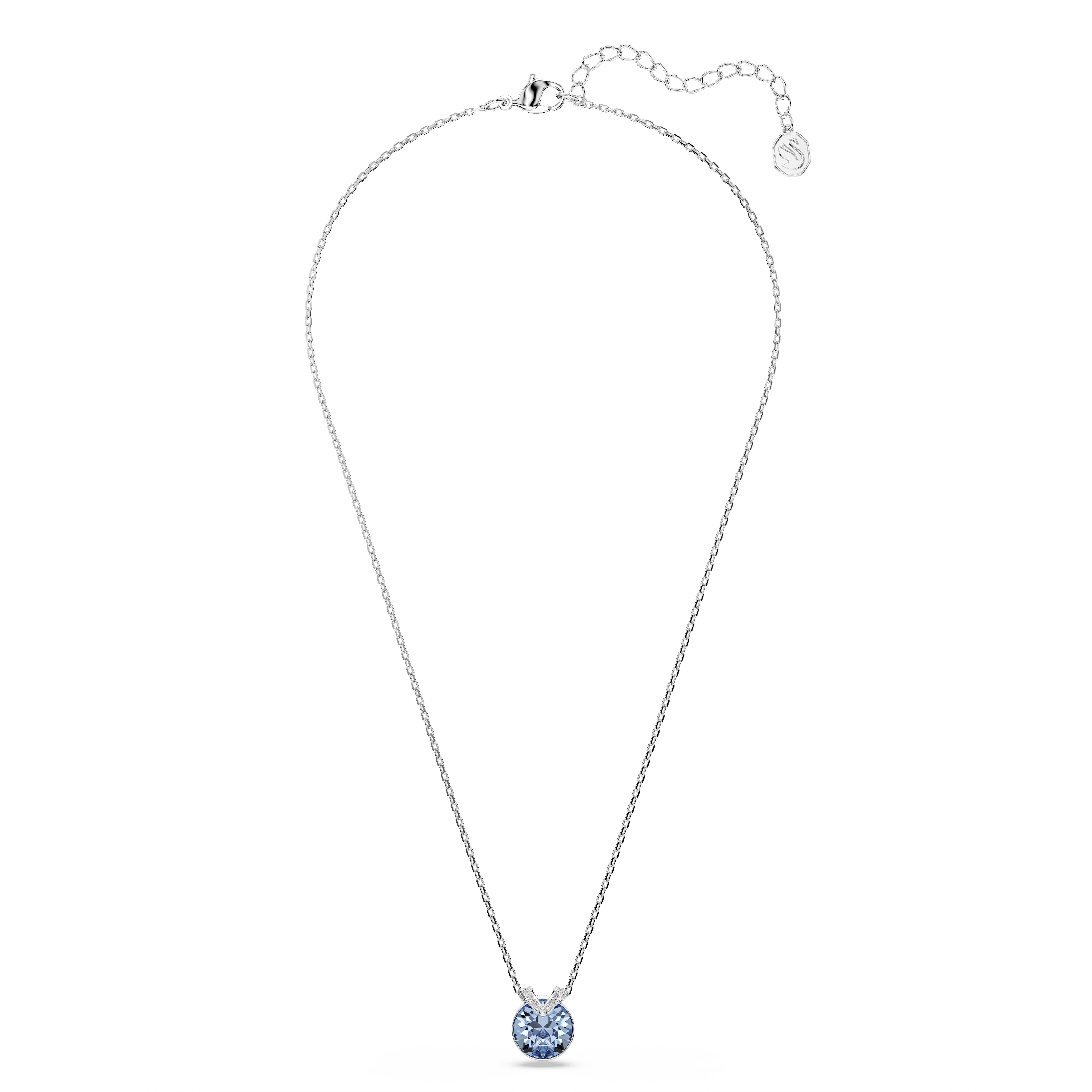 Swarovski Bella Blue Rhodium Necklace