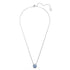 Swarovski Bella Blue Rhodium Necklace