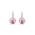 Swarovski Bella Pink Rhodium Earrings