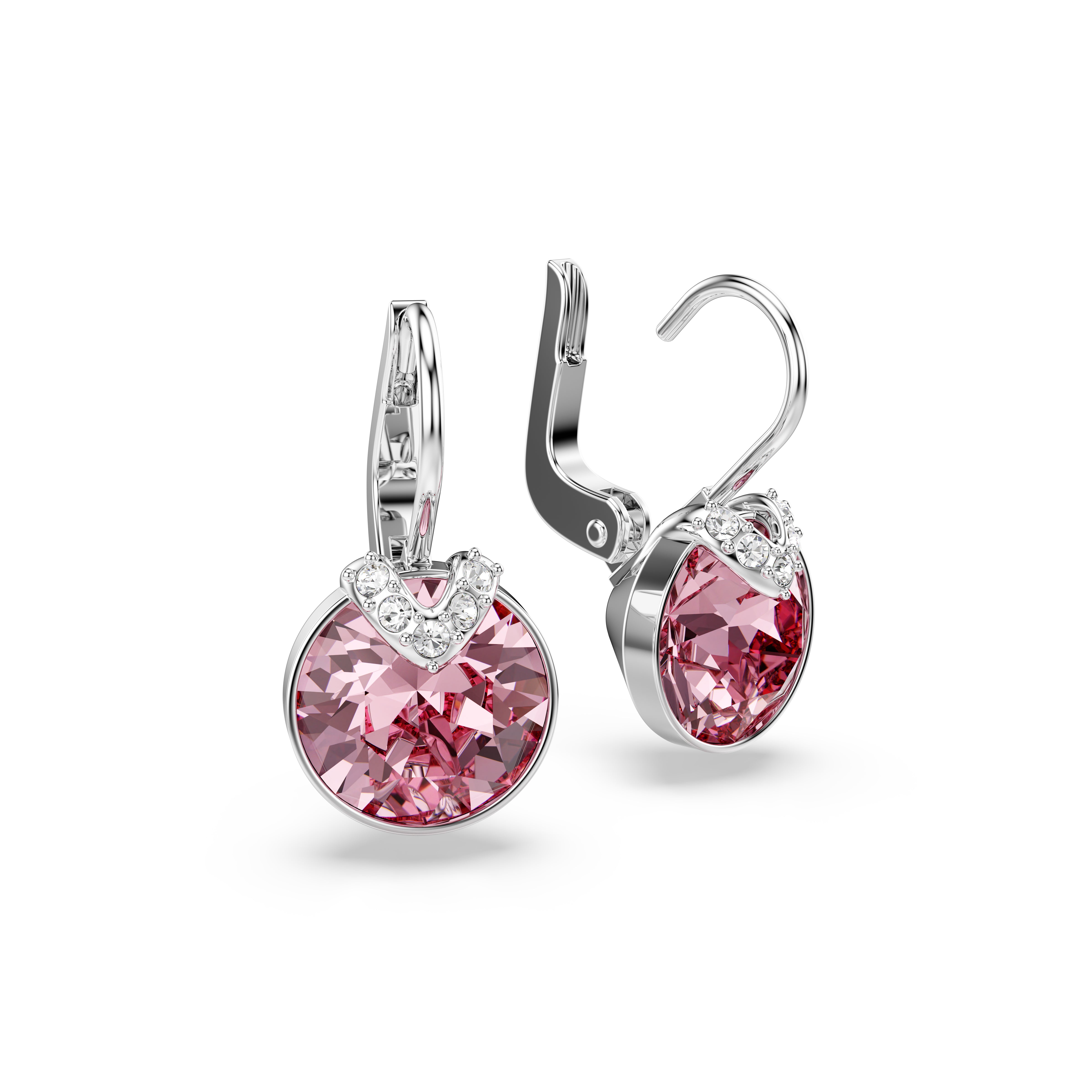 Swarovski Bella Pink Rhodium Earrings