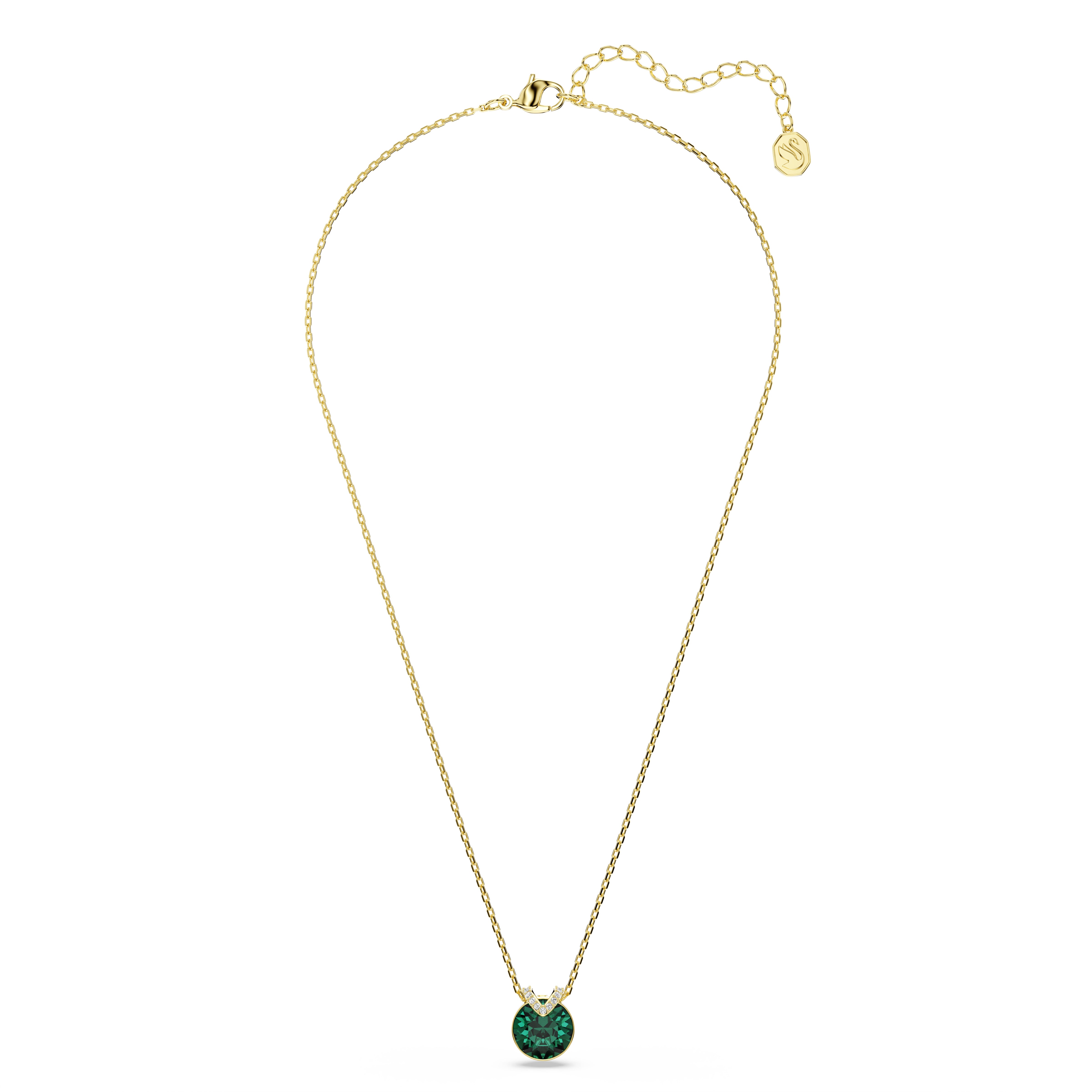 Swarovski Bella Green Gold Tone Necklace