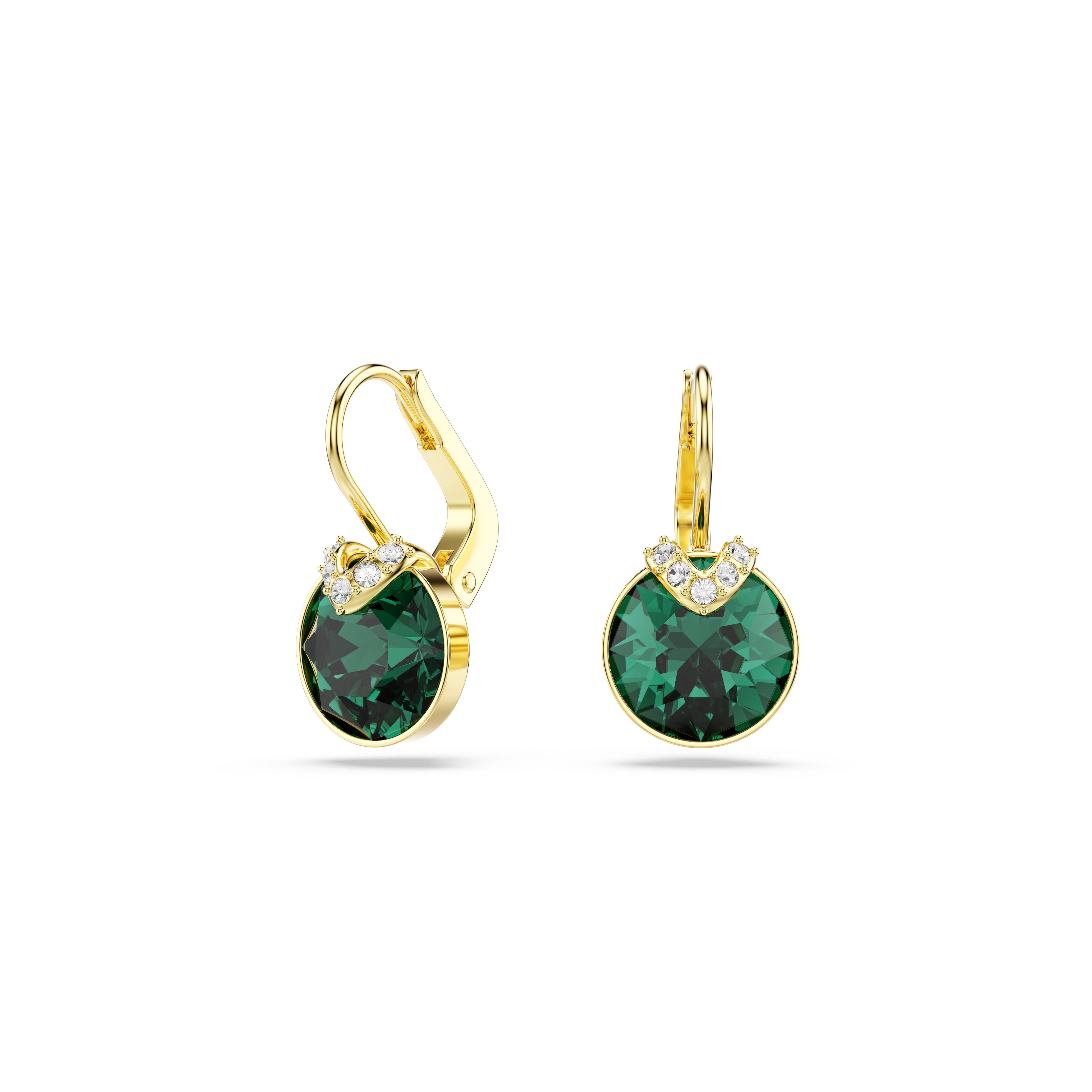 Swarovski Bella Green Gold Tone Earrings