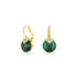 Swarovski Bella Green Gold Tone Earrings