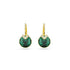 Swarovski Bella Green Gold Tone Earrings