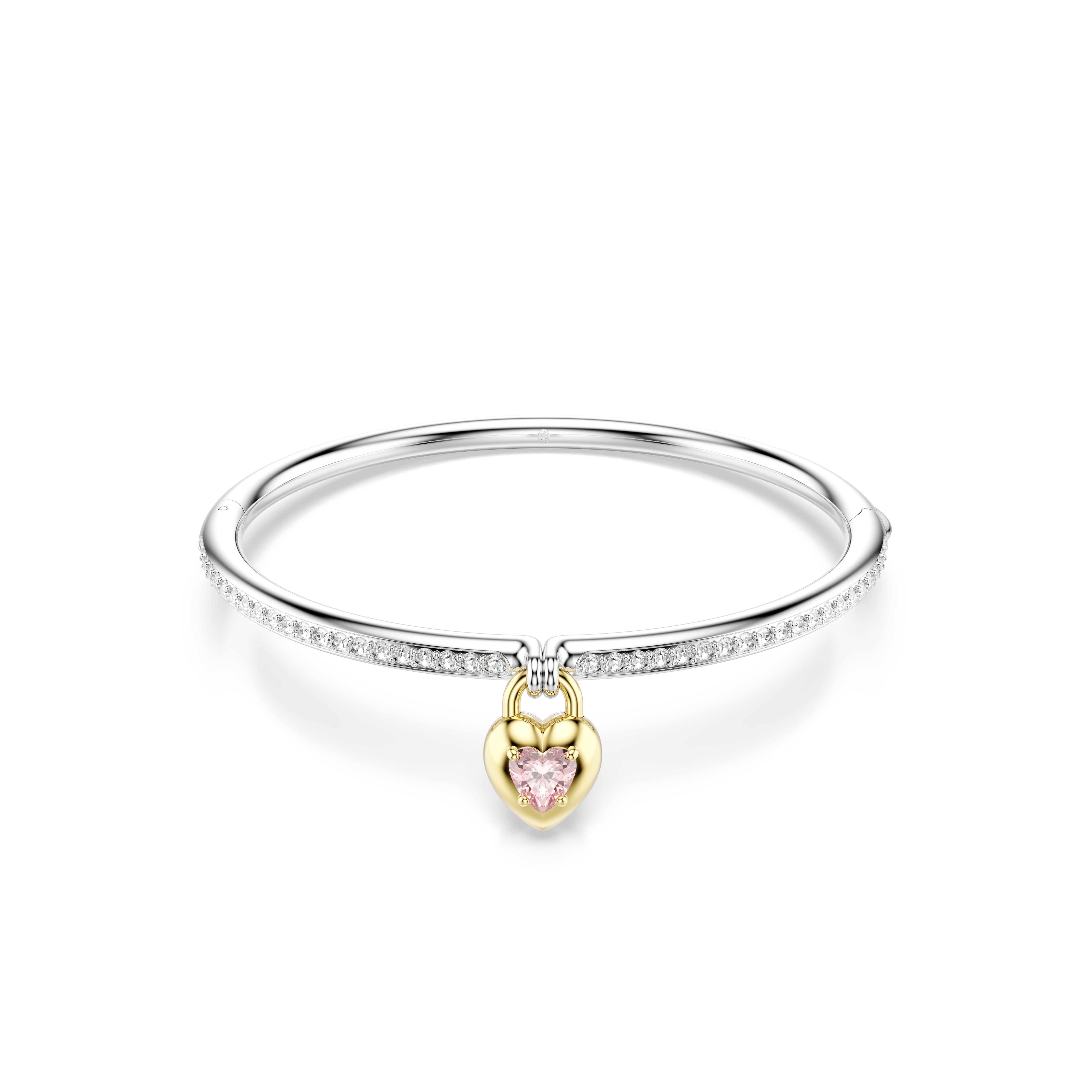 Swarovski Mixed Metal Idyllia Heart Mixed Cuts Bangle