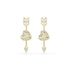 Swarovski Gold Tone Idyllia Heart With Arrow Earrings