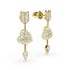 Swarovski Gold Tone Idyllia Heart With Arrow Earrings