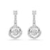 Swarovski Rhodium Constella Dancing Stone Drop Earrings