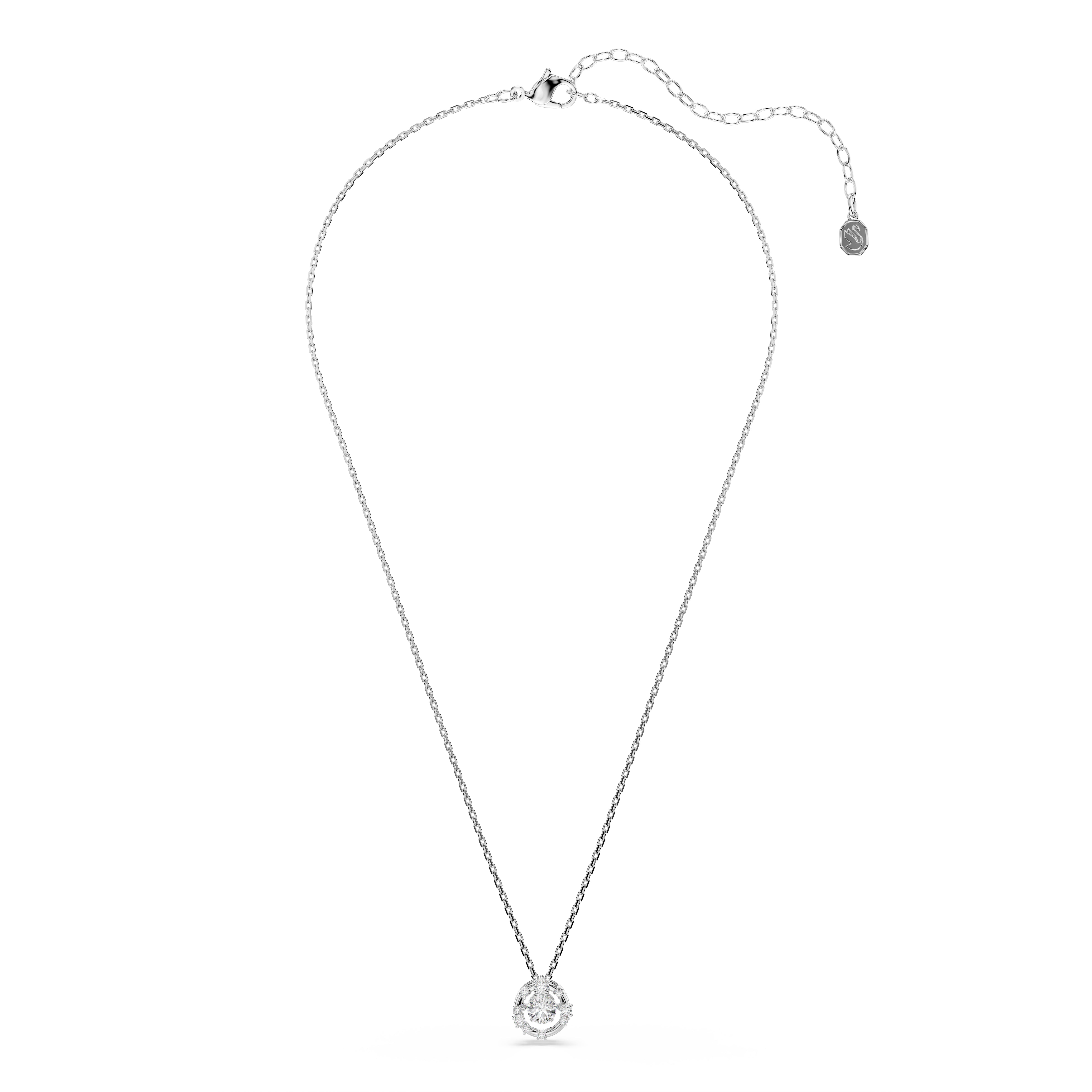 Swarovski Rhodium Constella Dancing Stone Necklace