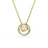 Swarovski Gold Tone Hyperbola Round Cut Necklace