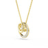 Swarovski Gold Tone Hyperbola Round Cut Necklace